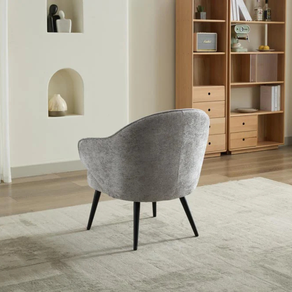 The Morgan Accent Chair in Cream & Light Grey features a compact tub chair with elegant design, cushioned comfort and versatile style for any room