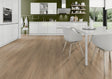 The Cashmere Oak Long & Wide Laminate Flooring - 12mm features AC5 wear rating, waterproof, 30-year guarantee, authentic wood look, underfloor heating compatible, easy installation.
