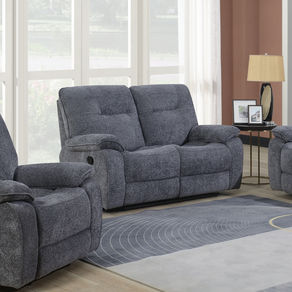 Relax in style with the Newbury Recliner Sofa in Dark Grey featuring plush comfort, smooth recline and a modern design make it perfect for any home