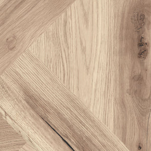 Nina Oak Laminate Flooring 8mm with AC5 durability, impact resistant, suitable for underfloor heating Aqua Pro water resistance and natural tones.