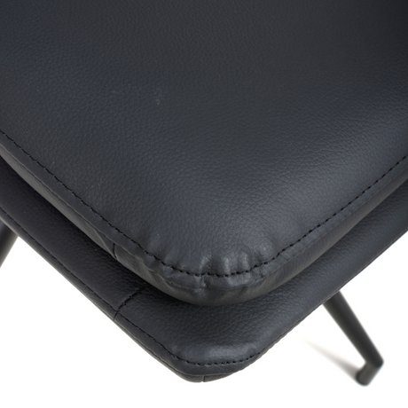 The Nobo Swivel Chair in Black features a 360° swivel base, strong metal legs and plush faux leather with nationwide delivery across Ireland!