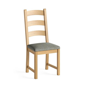 The Normandy Dining Chair comes with a cushion colour choice featuring solid oak frames and real oak veneers