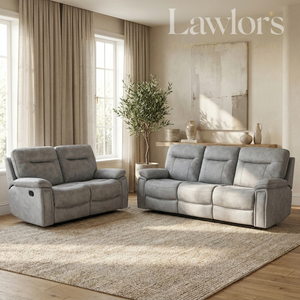 Norwood Recliner Sofa Set 3+2 - Light Grey