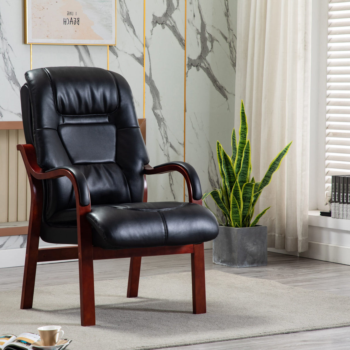 This Orthopaedic Chair is designed for stability and extra comfort with the padded arm rest sitting on the wooden finished legs, the Orthopaedic Chair is a superb addition to any modern home.