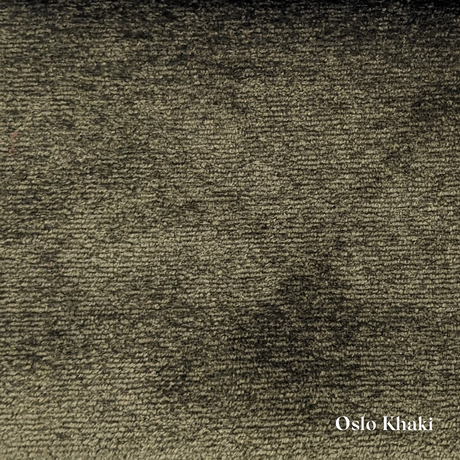 Oslo Khaki fabric swatch, a warm earthy beige-green, available for Faith & Ethan Headboards and Divans