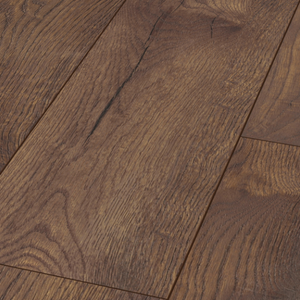 The Pettersson Dark Oak Laminate Flooring - 8mm with AC4 durability, rustic wide planks and easy 5G click system installation