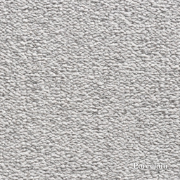 Close-up of gray textured fabric with 'Porcelain' label