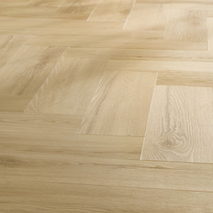 The Princeton Oak Herringbone SPC Flooring features a timeless oak design, suitable for underfloor heating, Titanium Nano finish and a 25 year warranty