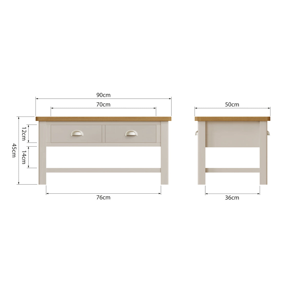 Rosa Large Coffee Table Truffle
