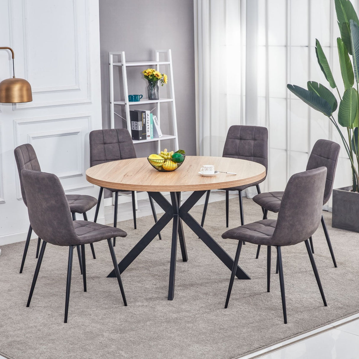 Florence Oak Round Dining Table