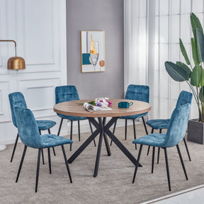 Florence Walnut Round Dining Table