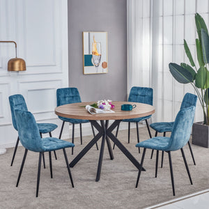 Florence Walnut Round Dining Table