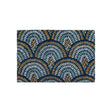 Ikat Navy Peacock Doormat, 60x90cm, durable coir, stylish peacock-inspired design, efficiently removes dirt. Add elegance and functionality to your entryway