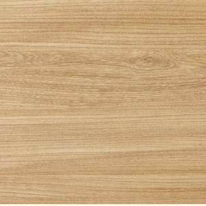 The Sadia Oak Round Dining Table 1100mm in Biscuit features heat, stain and scratch-resistant top with modern black metal legs