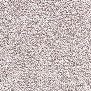 Close-up of a textured beige carpet with 'Strawberry Whip' branding.