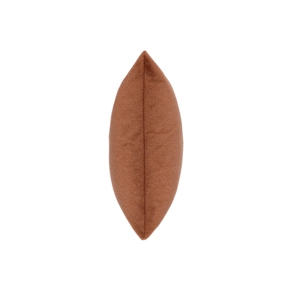 The Liana Scatter Box Rose Cushion 43x43cm features a plush lifted velvet texture, a rose hue, a sleek double-sided knife-edge finish & handmade in Ireland.