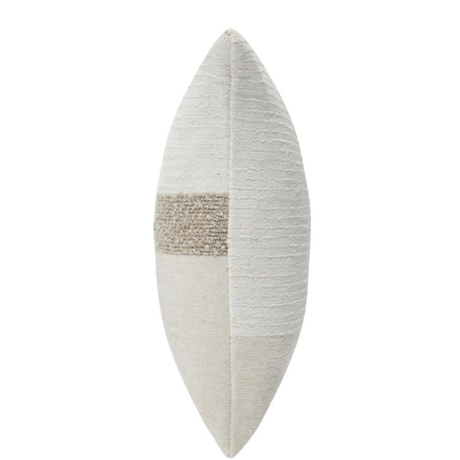 The Scatter Box Cushion - Reeve, Natural 50x50cm features natural tones, a soft feather filling and stylish geometric design for sofas or chairs