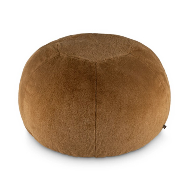 The Scatter Box Pod - Ralph, Cognac 90x90cm features an Irish made faux fur pod with feather filling for luxurious comfort & timeless soft furnishing style
