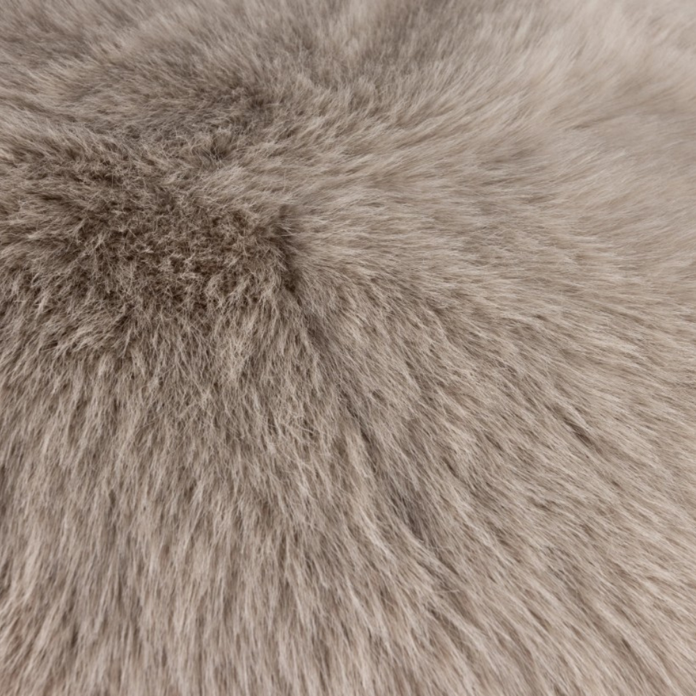 The Scatter Box Pod - Sloane, Mink 90x90cm features an Irish made faux fur pod with feather filling for luxurious comfort & timeless soft furnishing style