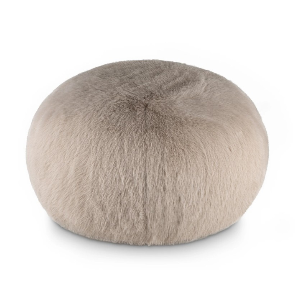 The Scatter Box Pod - Sloane, Mink 90x90cm features an Irish made faux fur pod with feather filling for luxurious comfort & timeless soft furnishing style