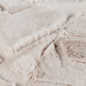 The Scatter Box Pod - Tovi, Natural 90x90cm features an Irish made faux fur pod with feather filling for luxurious comfort & timeless soft furnishing style