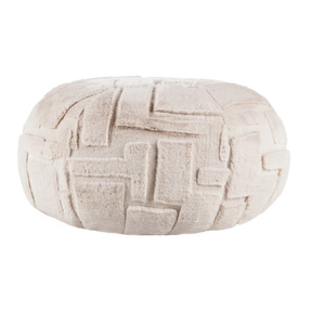The Scatter Box Pod - Tovi, Natural 90x90cm features an Irish made faux fur pod with feather filling for luxurious comfort & timeless soft furnishing style
