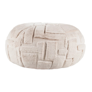 The Scatter Box Pod - Tovi, Natural 90x90cm features an Irish made faux fur pod with feather filling for luxurious comfort & timeless soft furnishing style