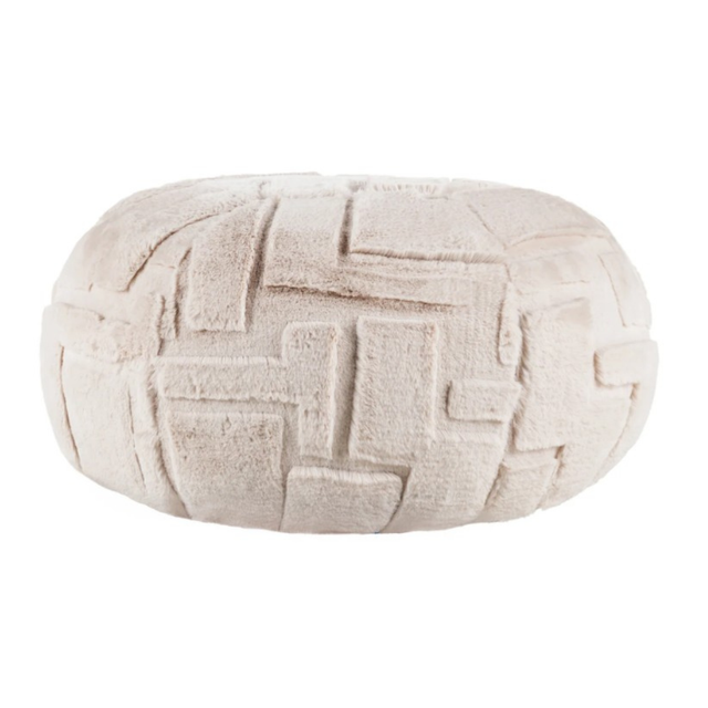 The Scatter Box Pod - Tovi, Natural 90x90cm features an Irish made faux fur pod with feather filling for luxurious comfort & timeless soft furnishing style