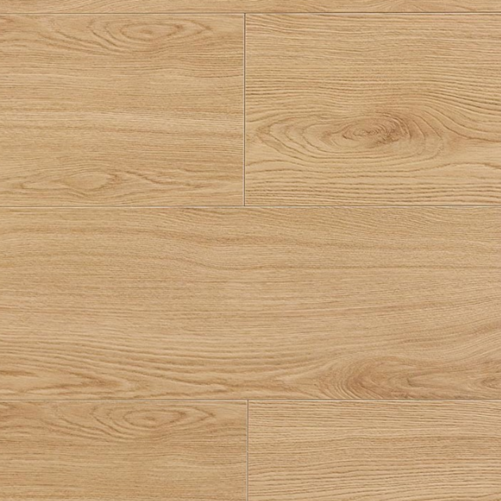 Light oak wood flooring planks with visible grain patterns and natural knots, arranged in a seamless pattern.