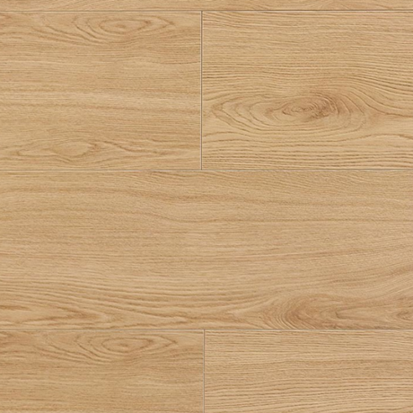 Light oak wood flooring planks with visible grain patterns and natural knots, arranged in a seamless pattern.