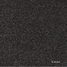 Textured black color swatch with 'Cavier' label