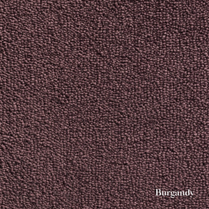 Burgundy textured fabric swatch with 'Burgundy' label