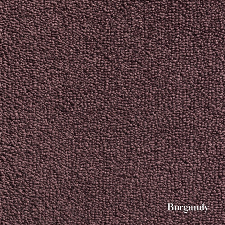 Burgundy textured fabric swatch with 'Burgundy' label