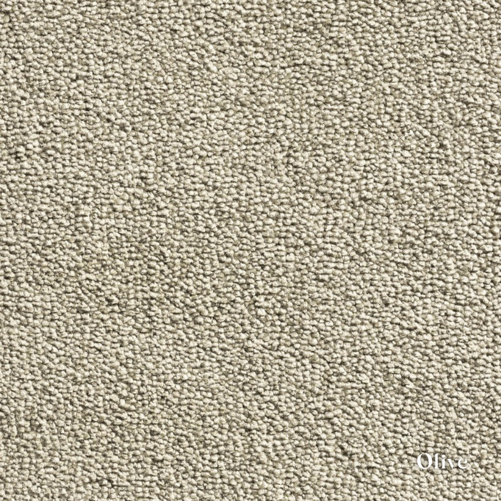 Close-up of a textured beige carpet sample