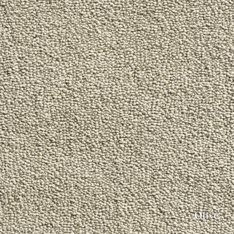 Close-up of a textured beige carpet sample