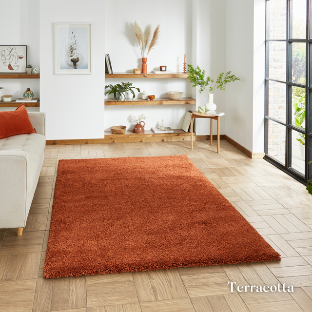 Introduce style with the Sierra Plain Shaggy Machine Made Rugs range with ultra soft pile, textured feel and durable machine made quality.