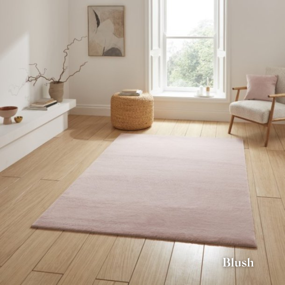 Add minimalist design with the Snug Rug Plain Machine Made Shaggy Rugs range with ultra soft plush pile, polyester and durable machine made quality.