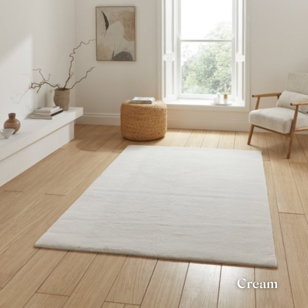 Add minimalist design with the Snug Rug Plain Machine Made Shaggy Rugs range with ultra soft plush pile, polyester and durable machine made quality.