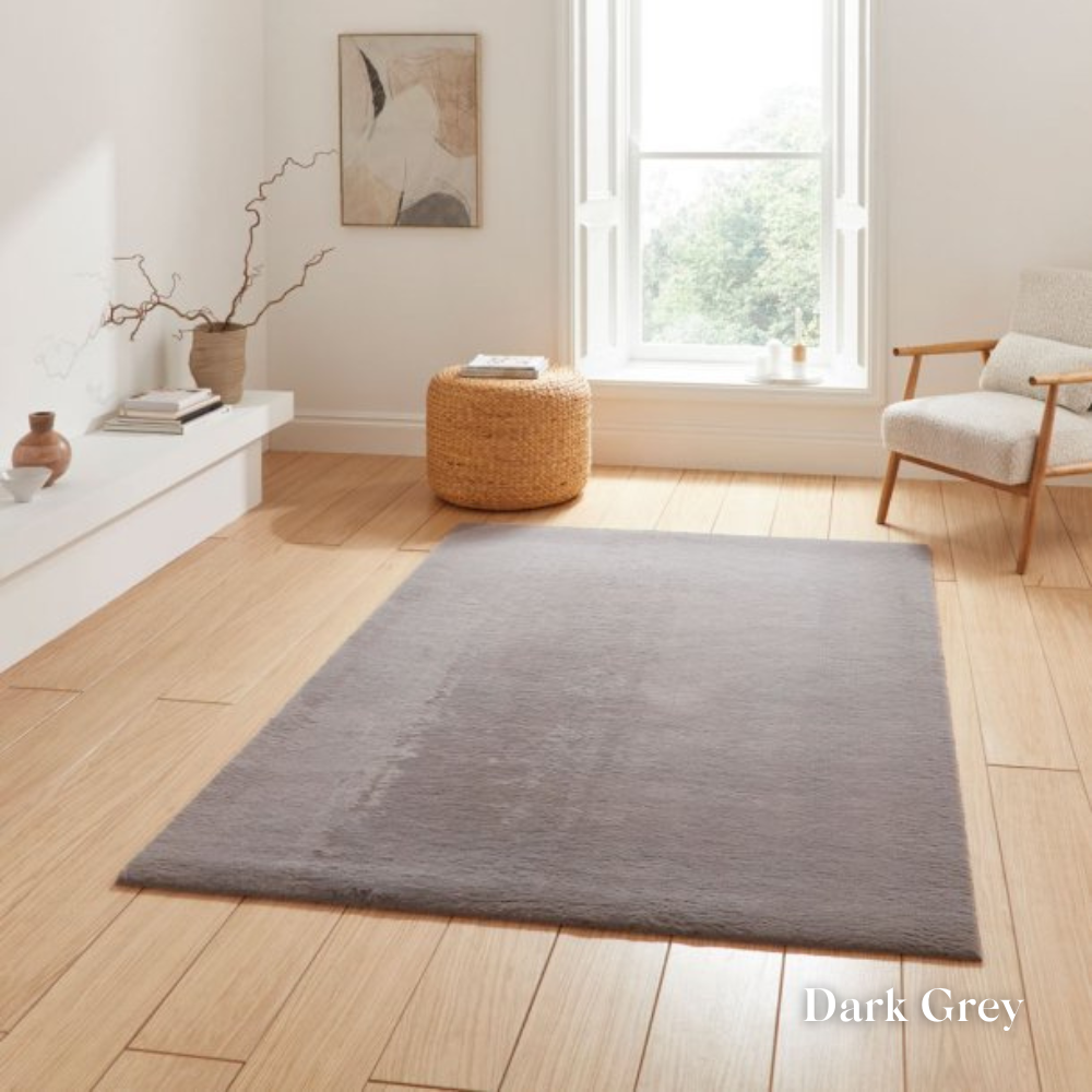Add minimalist design with the Snug Rug Plain Machine Made Shaggy Rugs range with ultra soft plush pile, polyester and durable machine made quality.