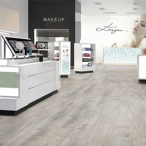 The Sound Chillout Oak Laminate Flooring - 12mm features AC5 durability, seamless installation, and a 30-year warranty included.