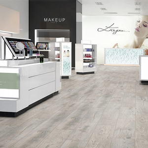 The Sound Chillout Oak Laminate Flooring - 12mm features AC5 durability, seamless installation, and a 30-year warranty included.