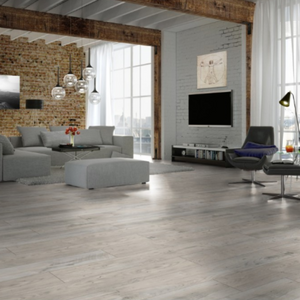 The Sound Chillout Oak Laminate Flooring - 12mm features AC5 durability, seamless installation, and a 30-year warranty included.