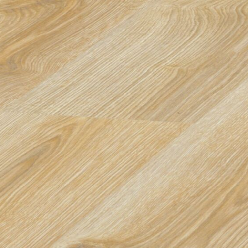 The Sound Soul Oak Laminate Flooring - 12mm, AC5-rated, 3D texture, seamless installation, and underfloor heating compatible.