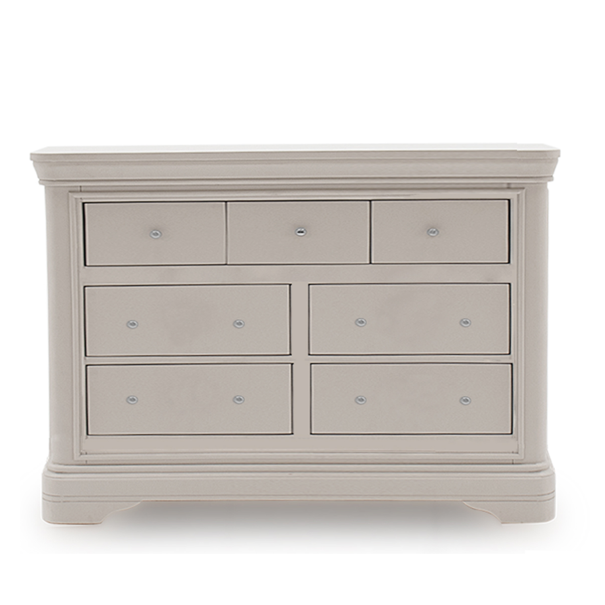 Marven Dressing Chest - 7 Drawer - Taupe