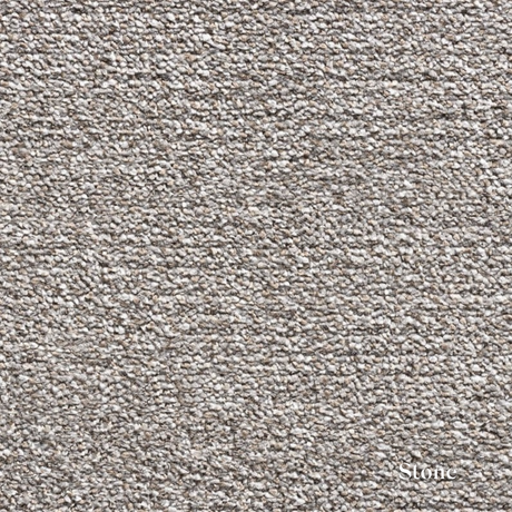 Close-up of textured stone surface with 'Stone' label