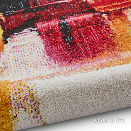 Upgrade you home with the Sunrise Modern Abstract Machine Made Rugs Range featuring bold abstract design, hand carved texture and stain resistant softness.