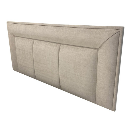 The Sydney Fabric Headboard features vertical panel design, tucked detail, custom fabric, colour & size options, to compliment any bed style