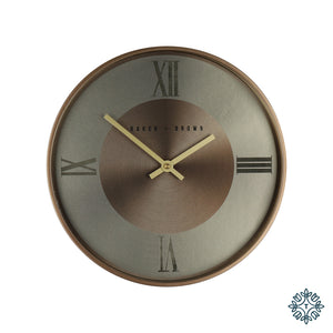 Baker & Brown Bronze Clock