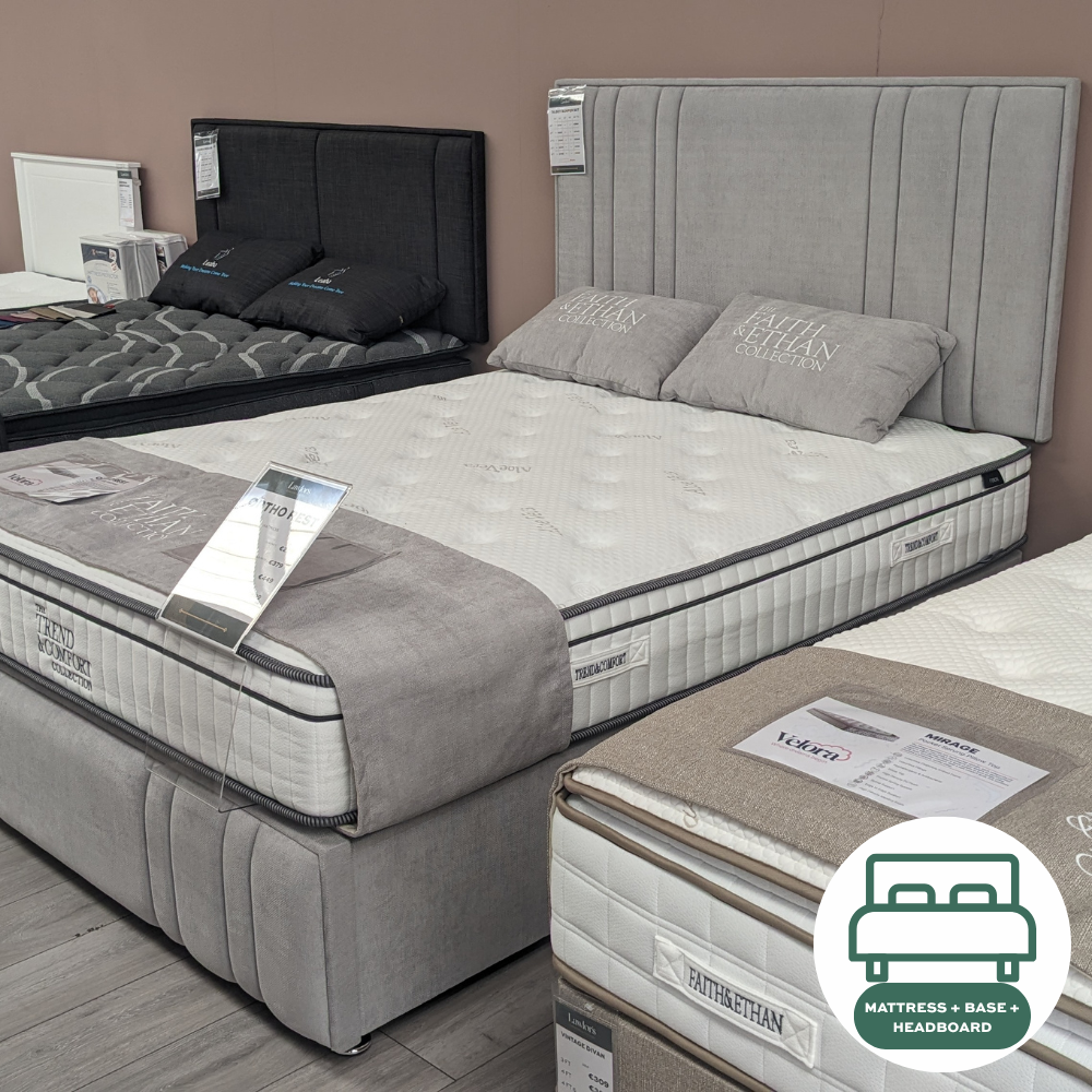 The Talbot Bumber Bed Set features a classic Talbot headboard with dual comfort Ortho Rest mattress and reinforced divan base, perfect to complete any room!