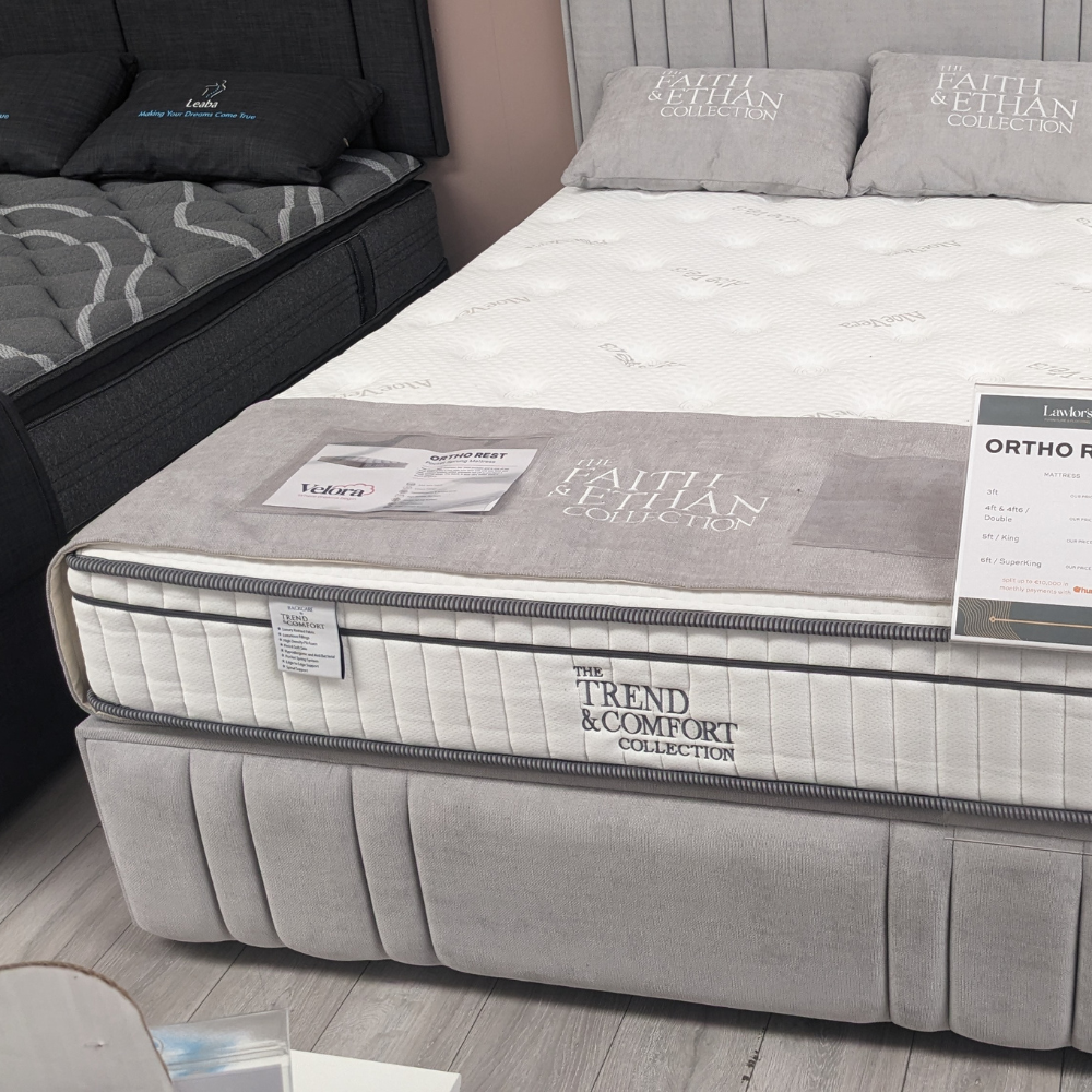 The Talbot Bumber Bed Set features a classic Talbot headboard with dual comfort Ortho Rest mattress and reinforced divan base, perfect to complete any room!